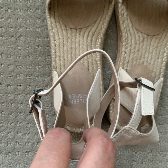 NWOT Eileen Fisher off white espadrilles size 8 - Picture 4 of 7